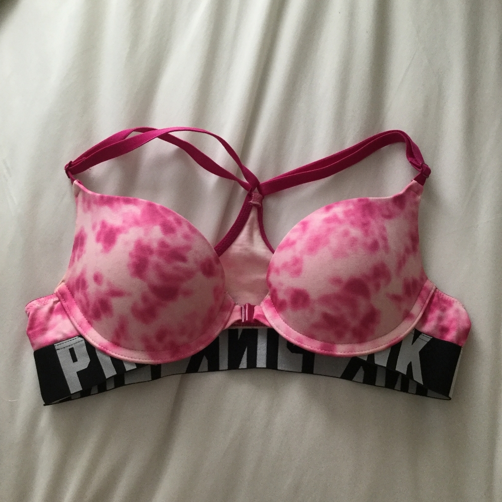 Victoria's secret pink tie dye bra